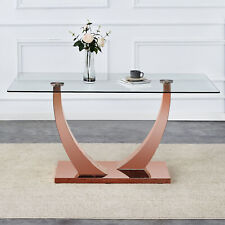 Modern minimalist glass dining table rectangular 0.4 tempered colored legs - Fontana - US"