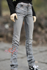 1/4 1/3 Uncle HID BJD Outfit Clothes Classical Wrinkled Jeans Pants Light Gray