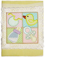 Gift Baby Album Yellow Bib, Bird, Bottle, Pacifier Gift Item Brand New""