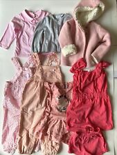 Job Lot Baby Girl Pink Clothing Bundle 8 Items Jojo Maman John Lewis 12-18 Mths