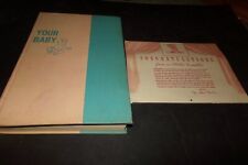 Lot 2 Vintage Baby Items Gerber Baby Calendar 1951 Your Baby Book Advice 1948