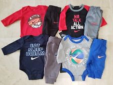 Nike Baby Boy 3 Month Set Long Sleeve One Piece with Pants