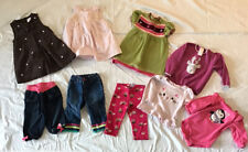 Gymboree Lot (9 Items)Girls SZ 6-12 Months,3 Dresses 3 Pants 2 LS Shirts 1 Swtr