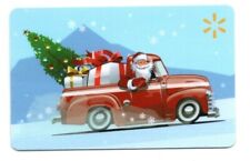 Walmart Santa in Pick-Up Truck Presents Gift Card No $ Value Collectible FD66003