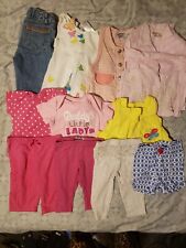 Lot of 11 Baby Girl's Clothing Items- Size 6-12 Months