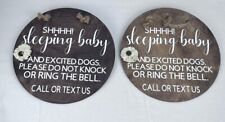 Shhh Baby Sleeping-Baby Sleeping Sign Front Door Decor Newborn New Baby Gift ...