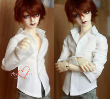 BJD Classic White Shirt Long Sleeve Clothes Basic Style for 1/4 1/3 Uncle Doll