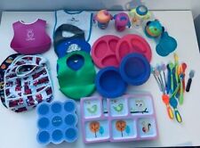 Baby / Toddler Feeding items, bibs, sippy cups, plates, bowls, utensils, baby fo