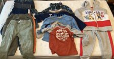 Toddler Boys 2T Month Winter Lot 13 Item Pants Jeans Long Sleeve Shirts