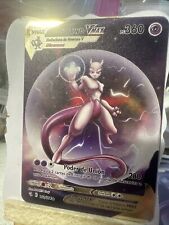 NEW Mewtwo VMAX Metal Pokémon Card 360 HP Spanish NM