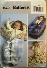 Butterick pattern B4416 Fleece Baby Items Baby Wrap, Bunting, Carrier Cover unc