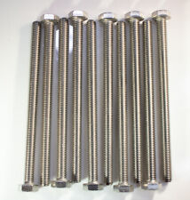 M8 X 1.25 X 120mm Stainless steel hex head metric 8 PCS - Winchester - US