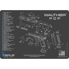 WALTHER PDP SCHEMATIC HANDGUN MAT