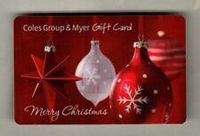 COLES GROUP & MEYER ( Australia ) Christmas Ornaments 2008 Gift Card ( $0 )