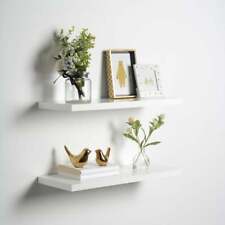 NEW 2 Pack Delta Cycle Wood Floating Shelves White 1 Thick 8" D x 24" W x 1" H - Toronto - Canada"