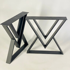 Industrial Metal Table Legs - DIAMOND, Set of 2, Steel Dining Desk Table Legs - Toronto - Canada