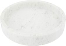 Creative Co-Op Minimalist Round Carved Marble Tray or Charcuterie Board, White, - Toronto - Canada