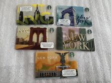 5 Starbucks New York City themed Gift Cards. 2012 – 2018 Never used