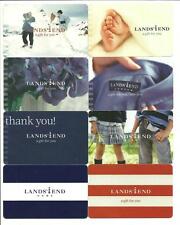 Lot of (8) Lands' End Gift Cards No $ Value Collectible Snowman Feet Flowers