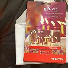 Woolworths Gift Cards Candles x 6, On Card, No Value Collectors Item New Unused