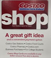 $400 Costco Shop Card Gift Card - No Exp. - No Membership Needed