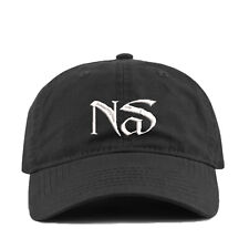 Nas Dad Hat Black w/ WHITE logo BRAND NEW Nasir Jones Illmatic QUEENSBRIDGE