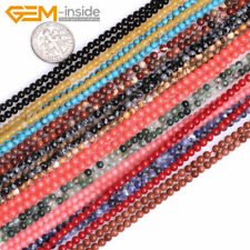 2mm 3mm 4mm Natural Gemstones Tiny Small Spacer Loose Beads For Jewellery Making