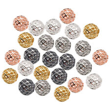 25Pcs Metal Beads DIY Craft Beads Bracelet Beads DIY Beads for Jewelry Making