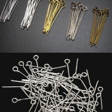 200PCS 16-70MM Metal Alloy Plated Eye Pins Jewellery Making Findings Head