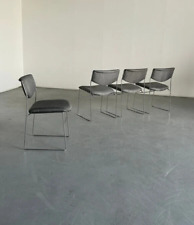 Set of 4 Minimalist Modern Chromed Metal Wire Dining Chairs by Laesko Studioform - Toronto - Canada