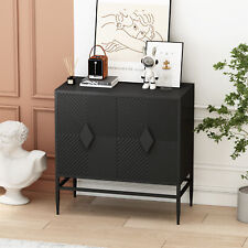 31.50 Modern 2 Door Storage Cabinet Accent Cabinet with Metal Leg for Entryway - Toronto - Canada"