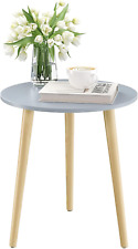 round Side Table, Blue Grey End Table for Small Spaces, Nursery round Side Table - Mumbai - India