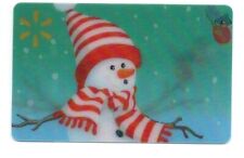 Walmart Snowman Lenticular Gift Card No $ Value Collectible FD221560