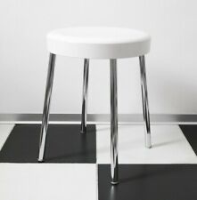 70s CARRARA & MATTA S501 vintage stool chair space age white chrome Italy made - Toronto - Canada