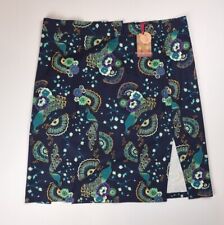 Dancing Days by Banned Apparel Skirt Peacock Bird Print Brand New Tags Size 3XL