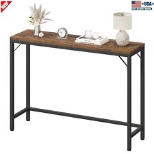 Small Entryway Console Table Narrow Sofa Table Hallway Storage Shelf Side Tables - US