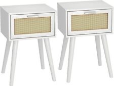 LAATOOREE Table, Nightstand Set of 2 - Small End Table with 2Pack, White - Mumbai - India