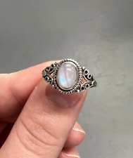 Moonstone Gemstone Ring 925 Sterling Silver Handmade Women Jewelry Gift KC-482