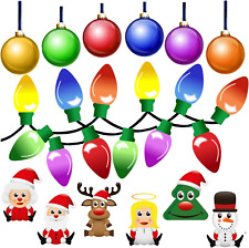 42 Pack Christmas Car Magnets Decal Decorations, Reflective Automotive Accessori