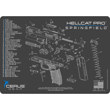 SPRINGFIELD HELLCAT PRO SCHEMATIC HANDGUN MAT