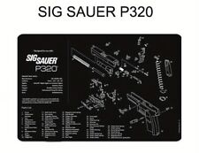 Sig P320 Cleaning Mat With Breakdown Schematics Parts Diagram