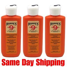 Hoppes 2.25oz Lubricating Oil Lubricant Gun Firearm Cleaning Hoppe's 3 pack