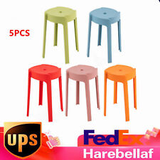 Plastic Stool Adult Thickened Bench Home Living Room Stacking Dining Table New - Monroe Township - US