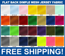 Flat Back Dimple Mesh Athletic Uniform Jersey Fabric - 58 Wide - Multiple Color"