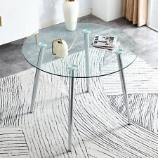 40'' A glass tabletop with diameter and modern minimalist circular dining table - Mumbai - India