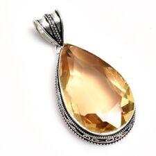 Morganite Ethnic Handmade Antique Design Pendant Jewelry Wedding Gift NP 053