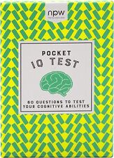 Pocket IQ Test Cards Great Gift