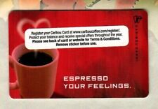 CARIBOU COFFEE Espresso Your Feelings ( 2007 ) Gift Card ( $0 )