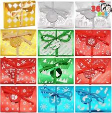 36 Xmas gift Cards Box Fancy Gift Foil Decorative Wrapped Envelope Ca