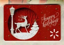 WALMART Happy Holidays, Reindeer ( 2023 ) Holographic Gift Card ( $0 )